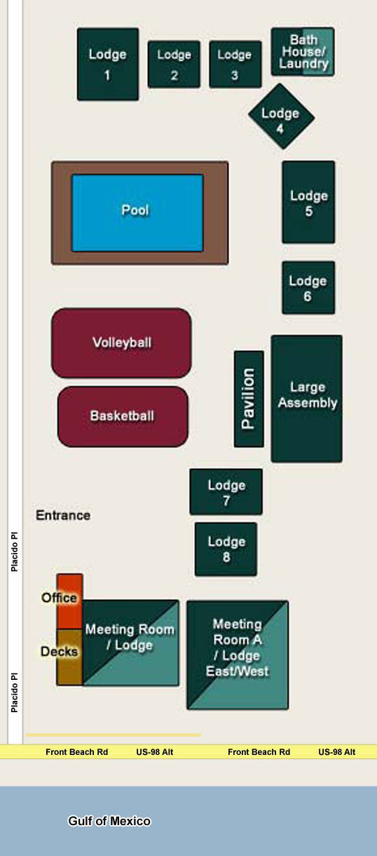 Blue Horizon Lodge and Retreat Site Map